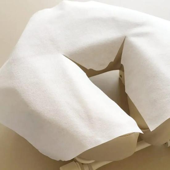 100Pcs Face Cradle Cover Disposable Massage Headrest Non-woven Cover Soft Portable Massage