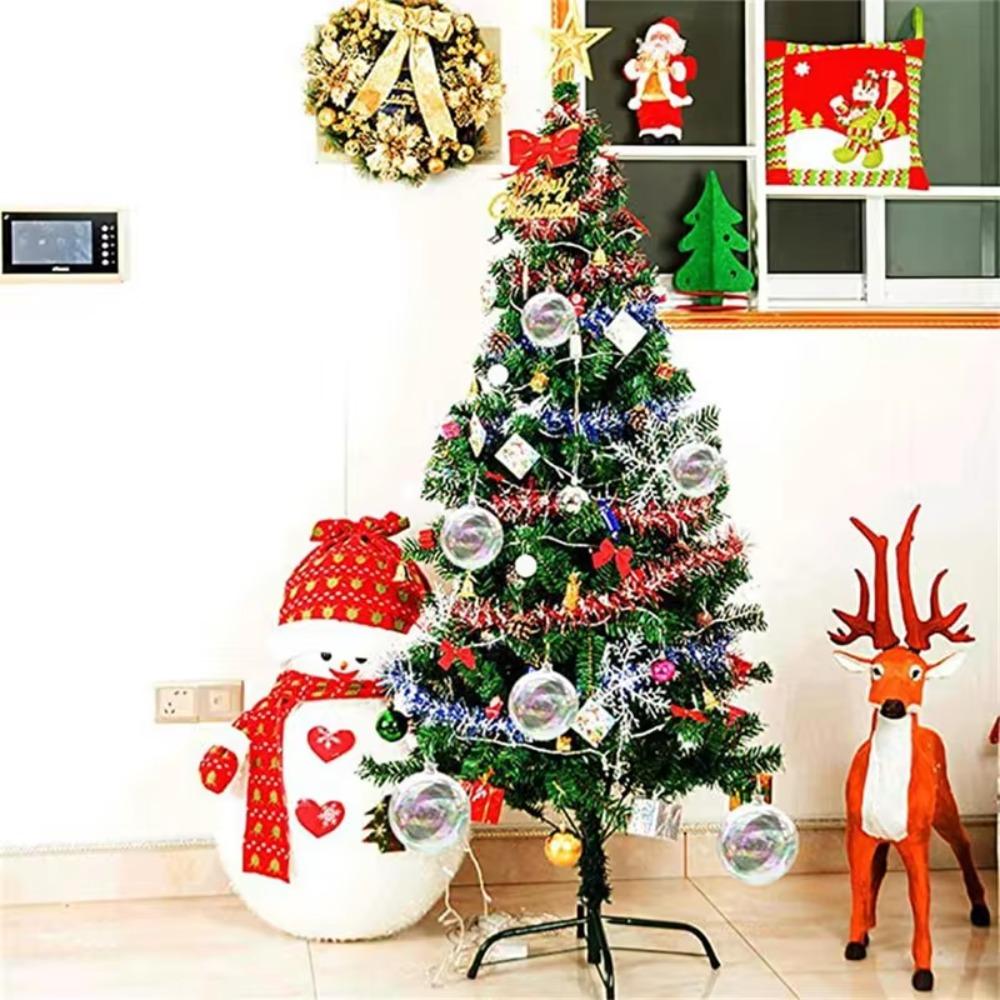 6 шт. сферический красочный рождественский шар 10/8/6 см рождественская елка подвесной шар день рождения вечеринка