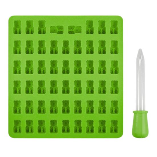 Форма для жевательной резинки, не содержащая BPA, с антипригарным покрытием, форма для конфет в форме плюшевого мишки пищевого качества