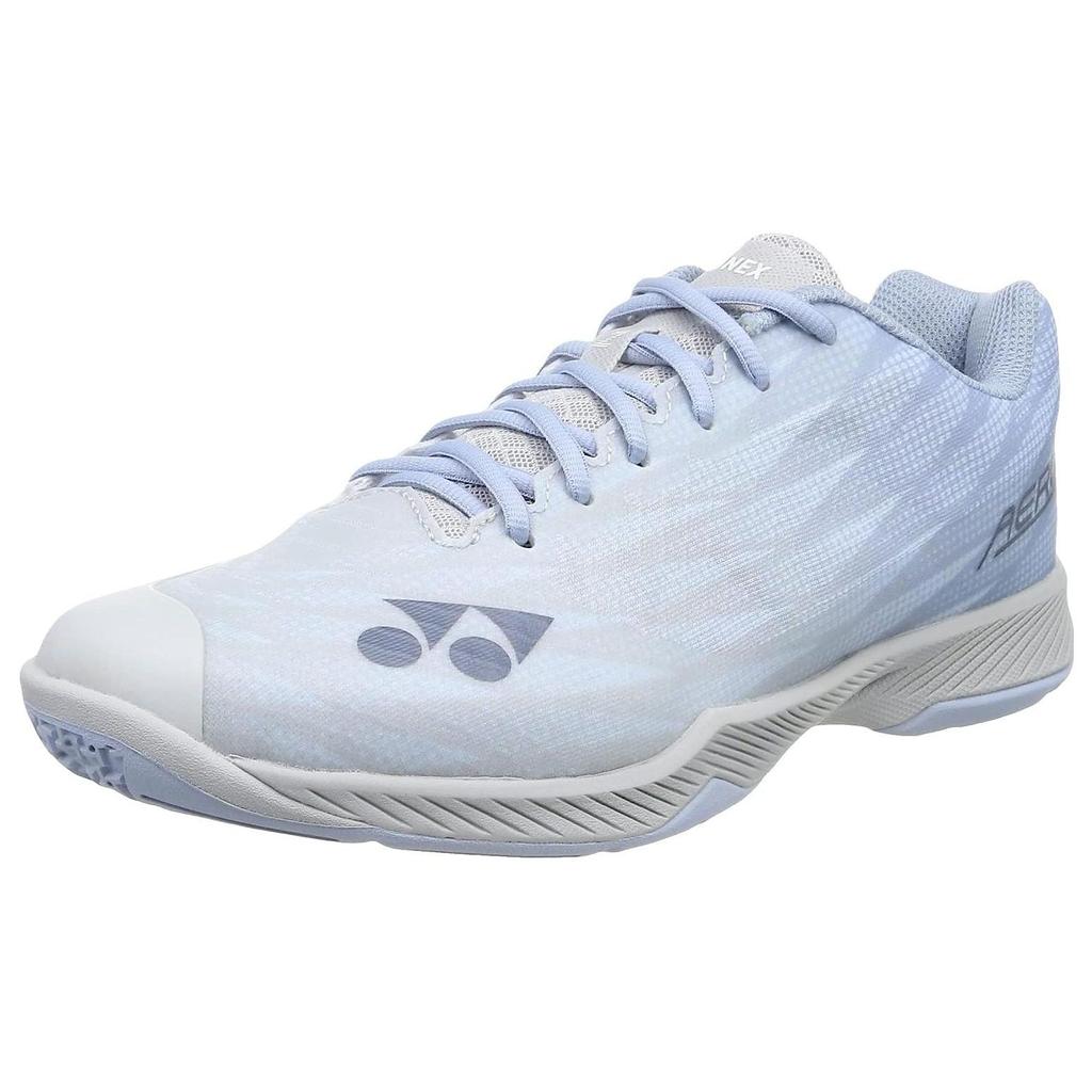 YONEX Power Cushion Aerus Z Круглый носок На шнуровке Удобные Нескользящие Низкие Бадминтонные кроссовки Унисекс Белый Синий SHBAZ2W