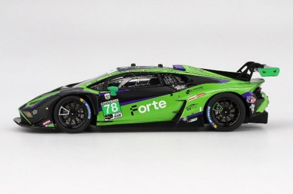 Sunrich TSM MODEL 1/43 Scale Lamborghini Huracan GT3 EVO2 IMSA 24 Hours of Daytona 2024 #78 Forte Racing Finished Model TSM430807