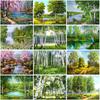 DIY Forest 5D Diamond Painting Full Round Drill Tree Scenic Diamond Embroidery Cross Stitch Mosaic Kits Wall Art Home Decor