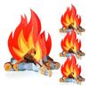 Party Fire Party Decoration 3D Decorative Cardboard Artificial Fire Flame Campfire Centerpiece