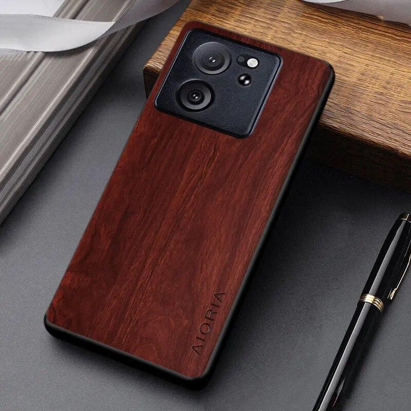 Case For Xiaomi 13T Pro Coque Unique Design Lightweight Wooden Pattern Pu Leather Cover for Xiaomi 13t Case Funda