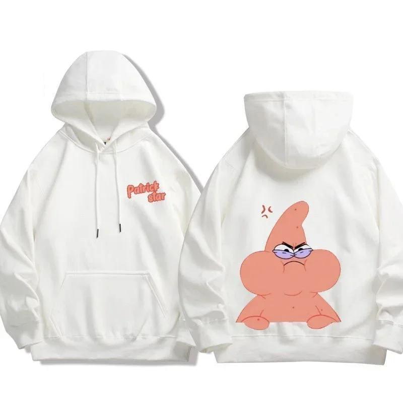 2025 MINISO Animation Spongebob Squarepants Sweatshirt Cartoon Polyester Hoodies for Autumn and Winter Thin or Fleeced Long-Sleeved Hooded