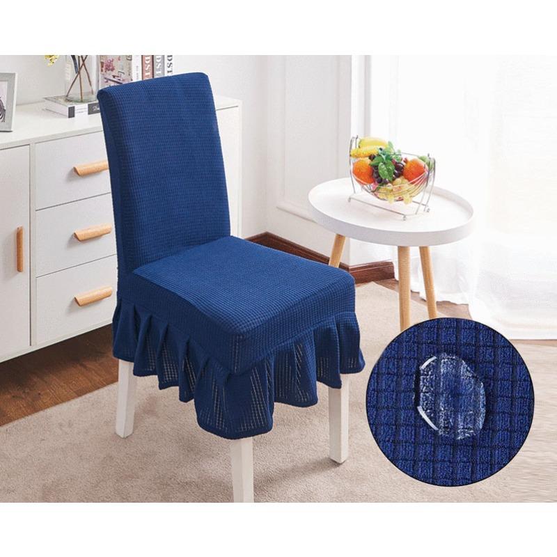 Chair Cover Waterproof Skirt Chair Cover Banquet Chair Cover Elastic Dining Table and Hair Covers Waterproof Chair Cover