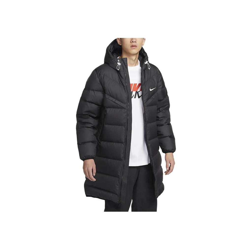 Nike Куртка мужская утепленная ветровка Storm-Fit Windrunner с капюшоном, черная HQ4185-010