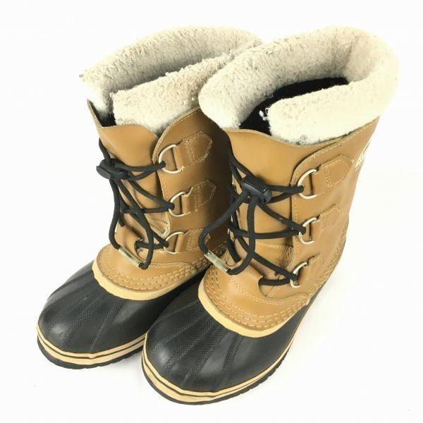 Sorel Кожаные зимние ботинки с подкладкой коричневые размер 23.0 см(ИСПОЛЬЗОВАЛ)