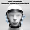 Full Face Shield Transparent Anti-Fog Protective Face Shield with Adjustable Band Reusable High-Definition Plastic Face Guard for Adults