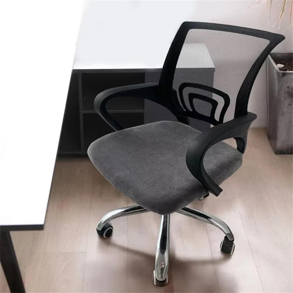 Washable Office Chair Cover Velvet Dust Cover Universal Rotating Chair Seat Cover Home Office