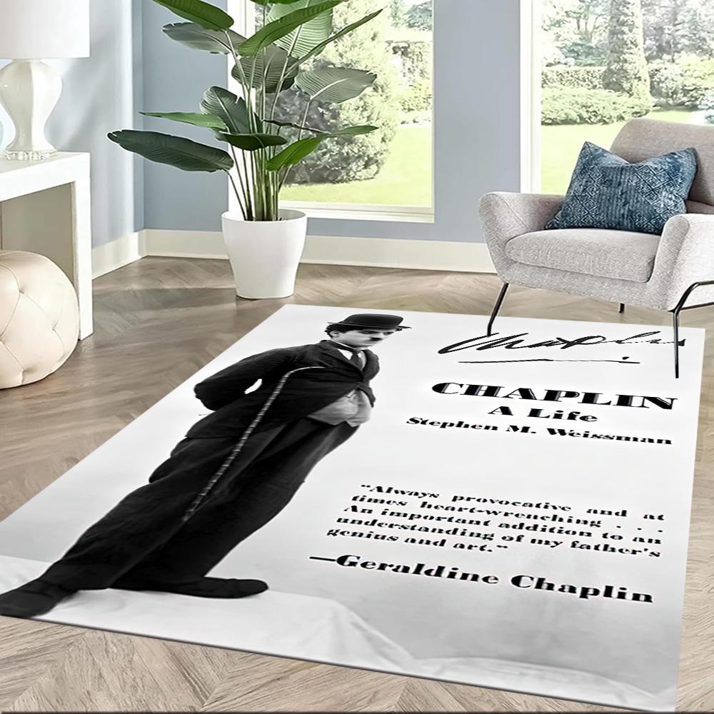 Charlie Chaplin Square rugs are a great choice for living rooms, bedrooms, home décor, and as gifts.
