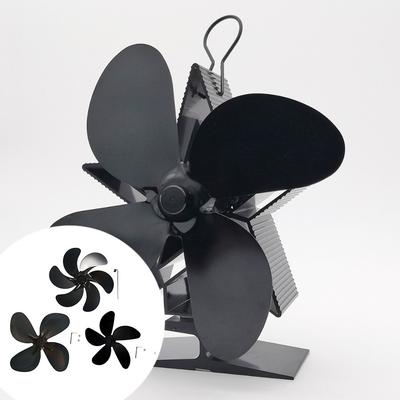 4-лопастной вентилятор для камина, распределение тепла