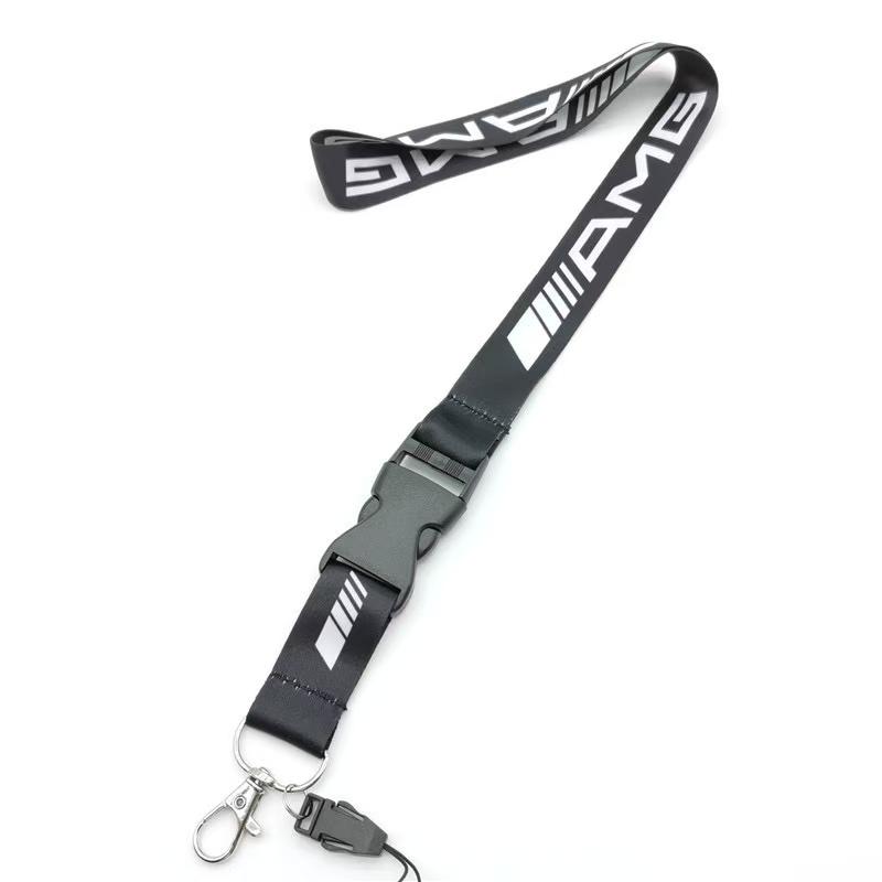 GOX3 Neck Strap Lanyard Key Cell Phone Work ID Card Hanging Rope For Mercedes Benz W210 W222 W164 W203 W205 W251 CLK GLA ML Accessory
