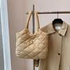 Women Padded Hobo Handbag Casual Crossbody Bag Diamond Quilted Tote Bag Padding Shoulder Bag Slouchy Travel Bag