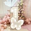 1Pc 73cm Lighting Butterfly Number ONE KT Board Party Decor for Anniversary Birthday Home Party Decorating Tool Kids Gift