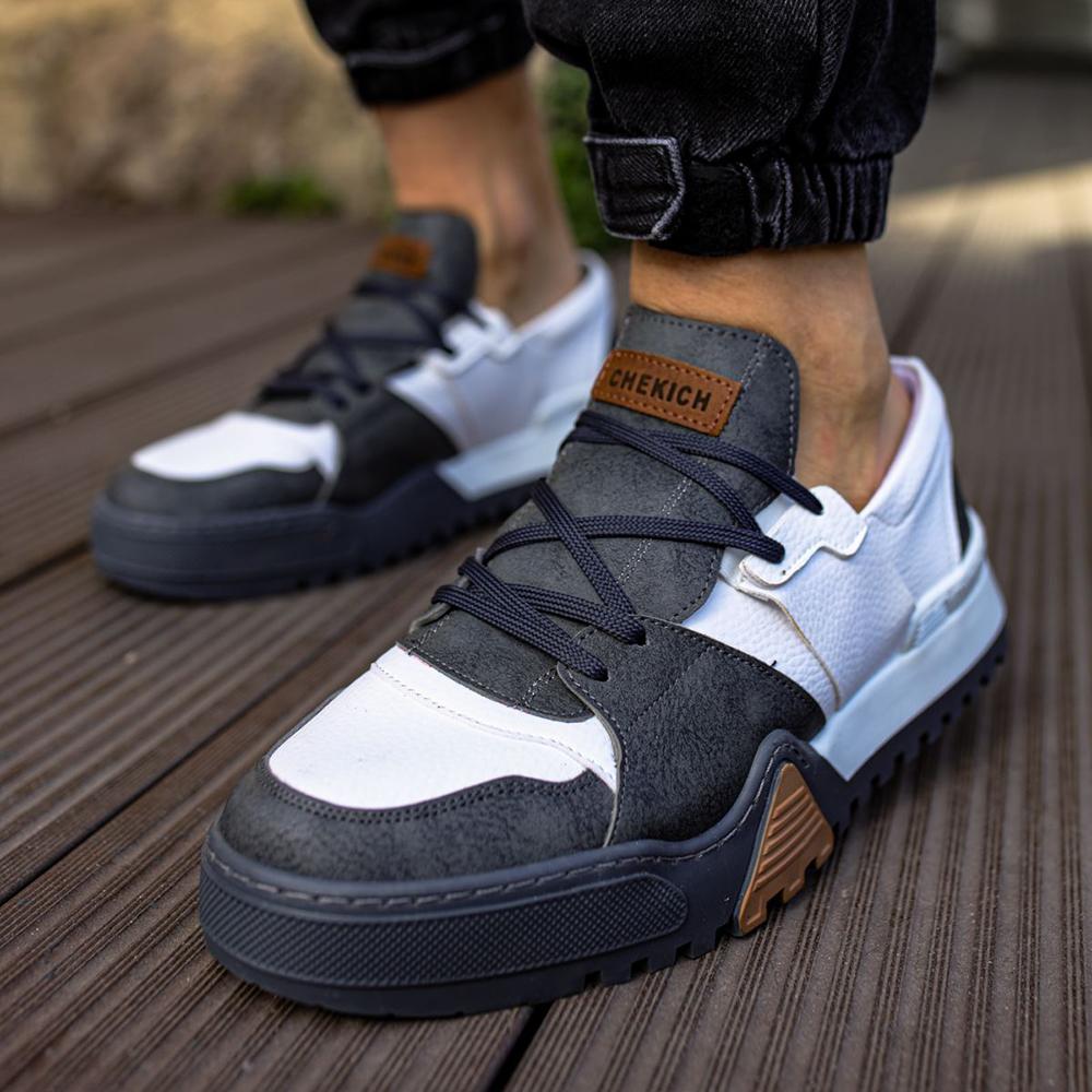 Chekich Мужская обувь Кроссовки черного цвета на шнуровке Весенне-осенние сезоны Дышащая повседневная замша с высокой подошвой Новое поступление Гибкая беговая обувь CH067