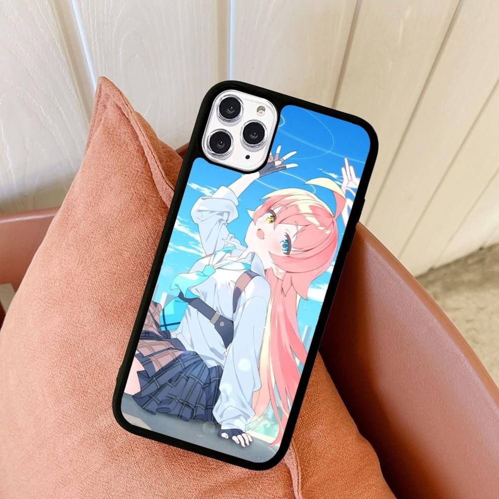 Blue Archive Phone Case Silicone PC+TPU Case For IPhone 14 11 12 13 Pro Max 8 7 6 Plus X XR Hard Fundas