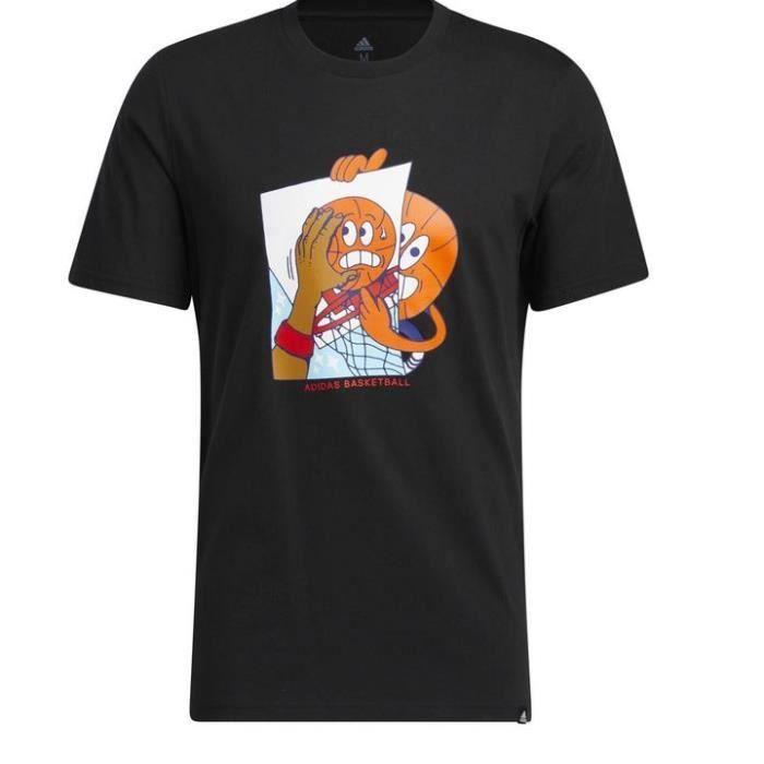 Tee-Shirt - ADIDAS - Noir - 100% Coton - Lavage en Machine - Originals Posterize Graphic