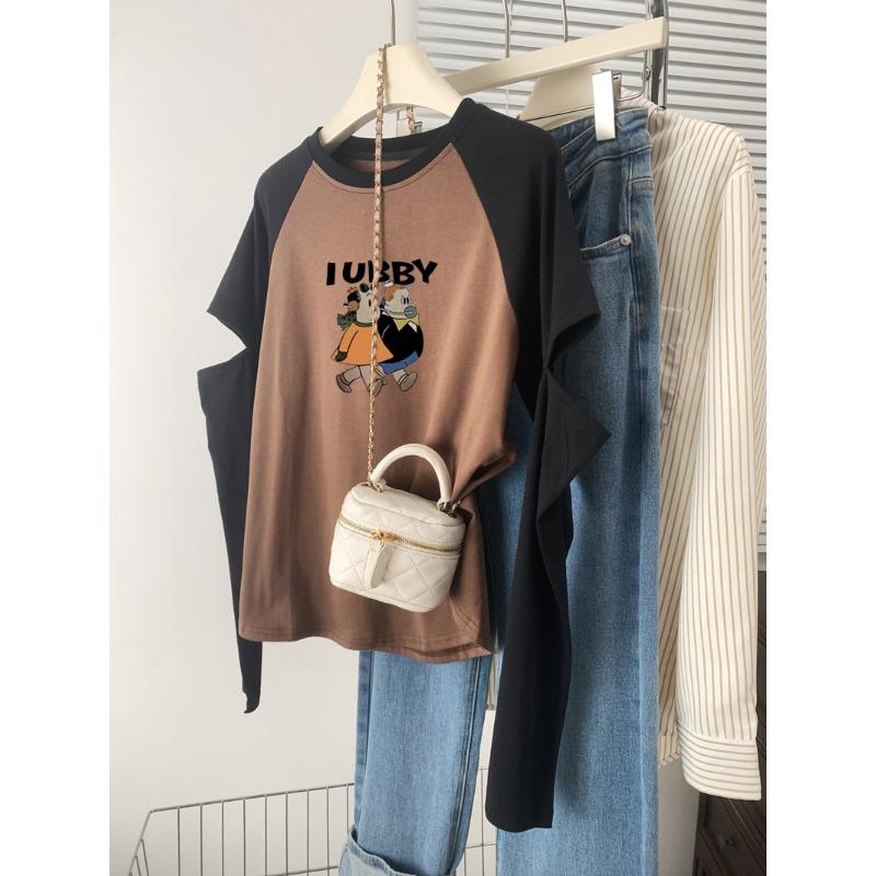 Женская футболка Autumn Hollow с длинными рукавами и базовым топом