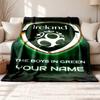 Ireland Rugby Customizable name outdoor blanket soft cozy and warm Multi-purpose office blanket outdoor camping and travel blanket all