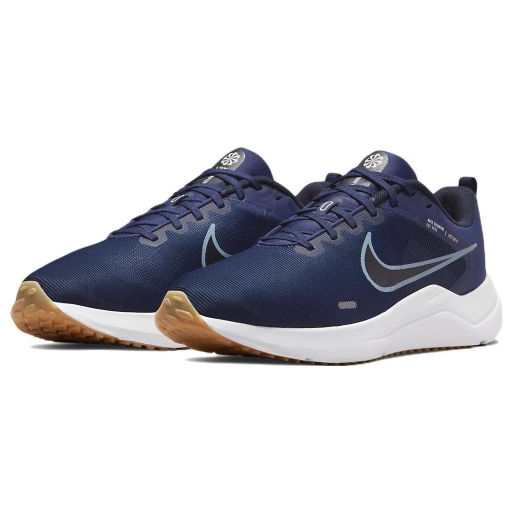 Nike Downshifter 12 Midnight Navy Мужские кроссовки Синие Темно-Обсидиановые Чистая Платина DD9293-400