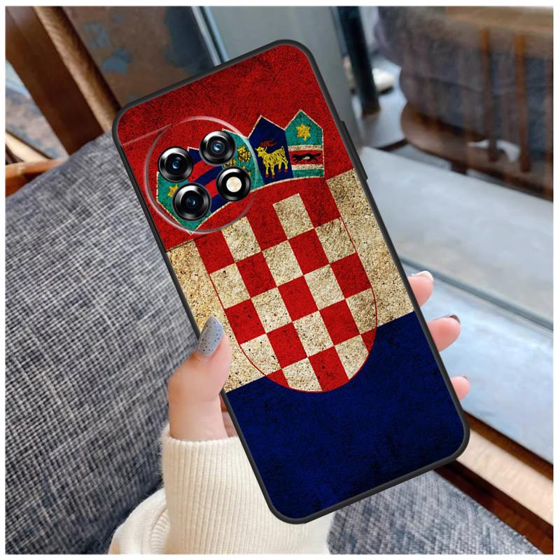 Croatia Flag Case For OnePlus 15 13 12 11 10 9 Pro 13R 13T 12R 10T 8T Nord CE 5 2 3 4 Lite N20 N30 Coque