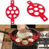 7 Holes Pancake Egg Ring Maker Silicone Nonstick Kitchen Cooking Tool ADM