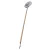 9 Inch Pizza Turning Peel Lightweight Stainless Steel Perforated Pizza Peel Metal Pizza Turner Peel with 2 Wooden Long