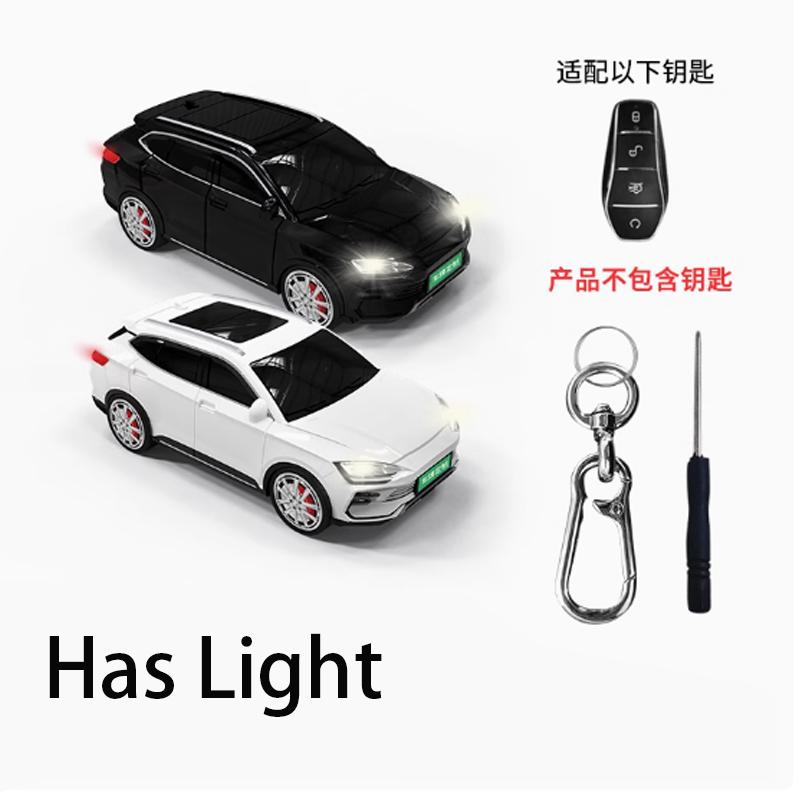 For BYD Song Plus Car Model Key Case Styling for Seal Dolphin Qin Han Tang U DM-i ATTO03 Car Key Case Cover Keychain Accessories