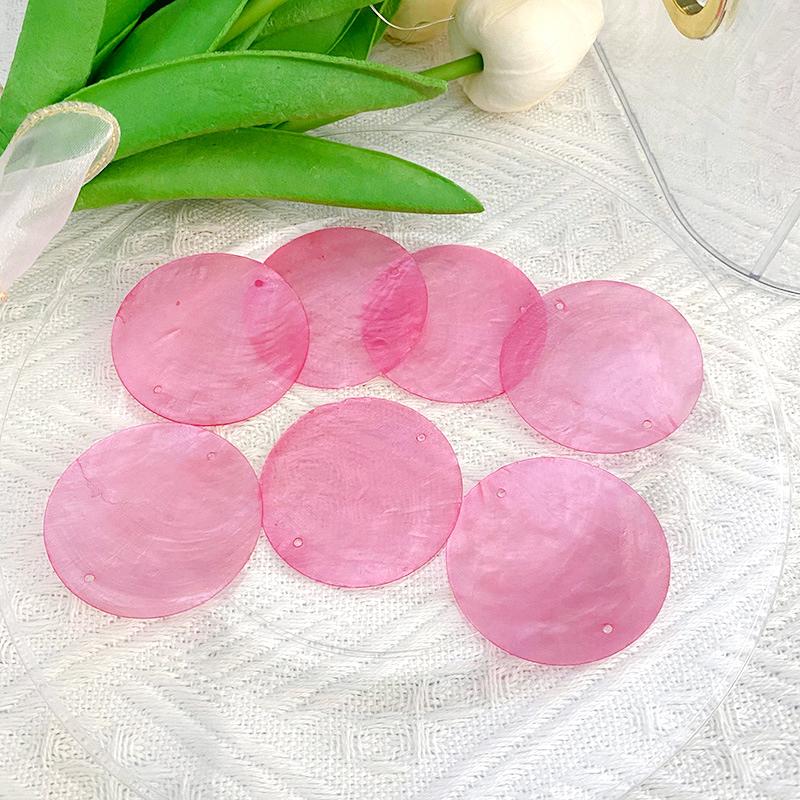 100 шт. круглые 5 см с 2 отверстиями DIY для колокольчиков для дома, украшения для дома, изготовление натуральных ракушек, ракушек Capiz