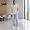 Relaxed Fit Business Casual Shirt Men Corduroy Textured Layered Tops, V Neck Raglan Long Sleeve Pullover Warm Texture Comfortable Daily Outfit