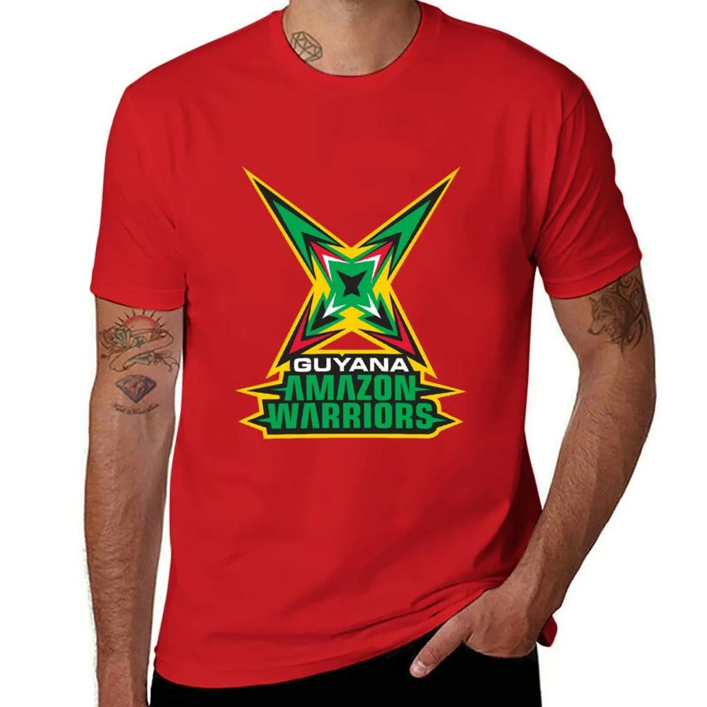 Футболка Guyana Amazon Warriors черные однотонные футболки аниме милые топы рубашки футболка с принтом мужские