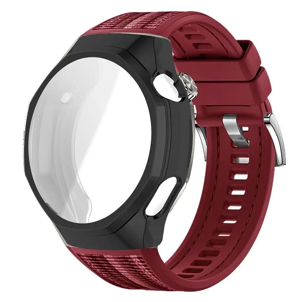 TPU Soft Case+Silicone Sport Woven Bracelet Band With TPU Protector Bumper Shell Cover For Huawei GT6 Pro 46mm