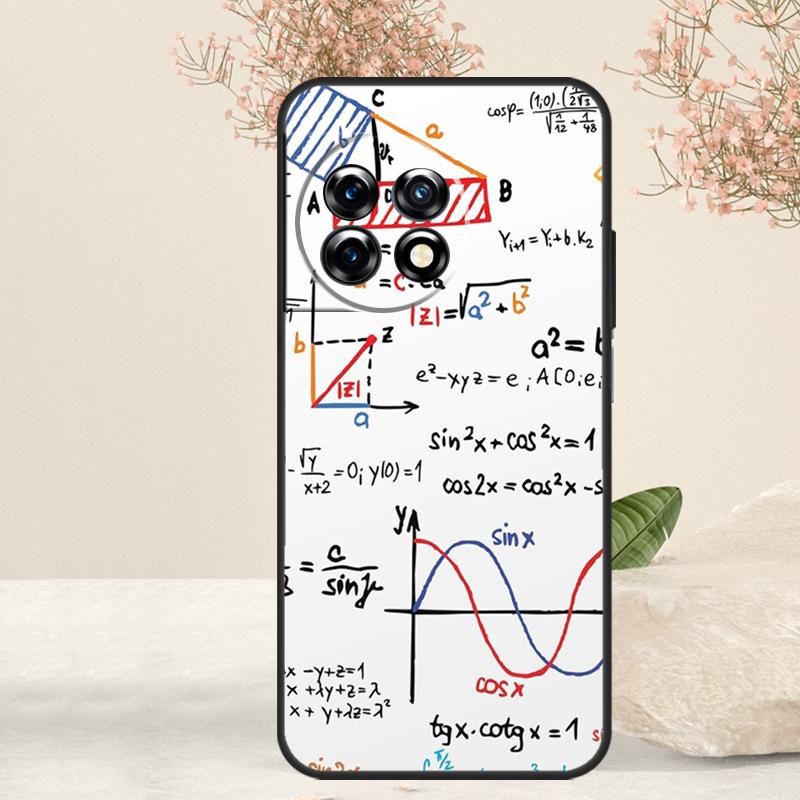 Physics Science Maths Formula Case For OnePlus 12 11 9 10 Pro 10R 8T 10T 12R OnePlus Nord CE 3 2 Lite N30 N20 N10 Cover