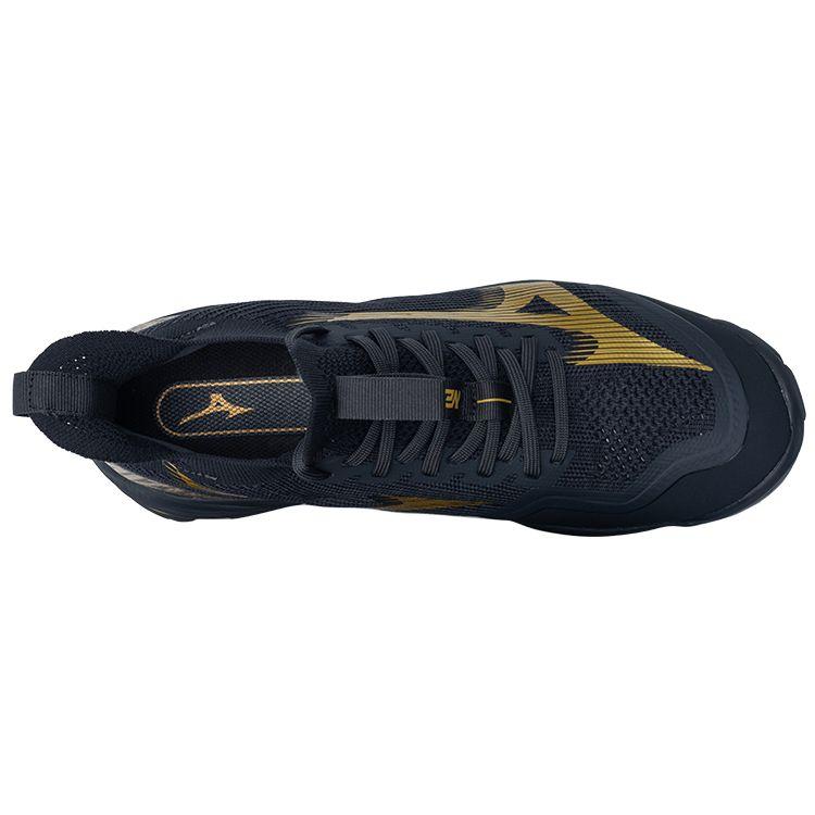Mizuno Wave Lightning Neo 2 Удобная амортизация Нескользящие Прочные Низкие волейбольные кроссовки Мужские кроссовки Черно-золотой V1GA220241