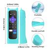 Cute Standing Silicone Remote Cover for Roku TV Remote, Glow Remote Case for Roku Player Simple/Voice Remote(Not for Ultra/Pro)