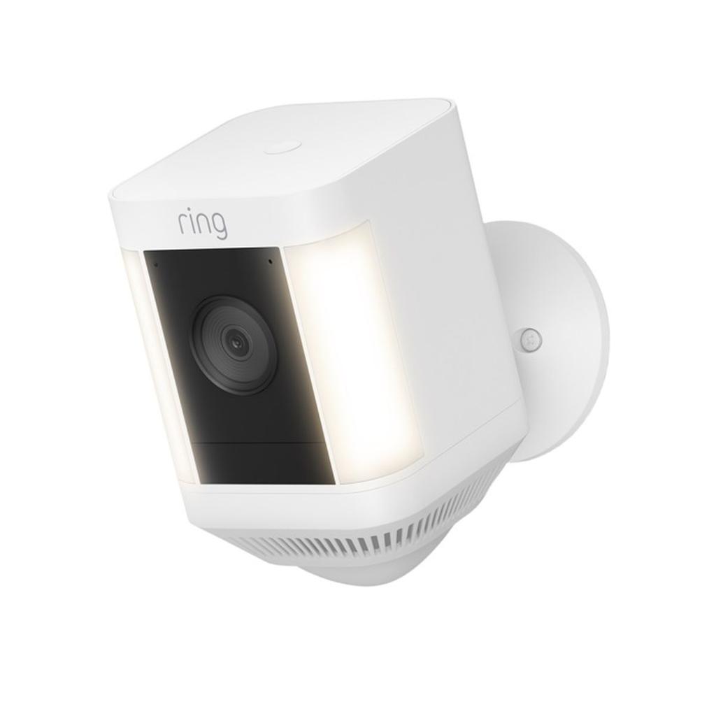 Caméra de surveillance - RING - Spotlight Cam Plus - HD 1080p - Vision nocturne couleur - Audio bidirectionnel