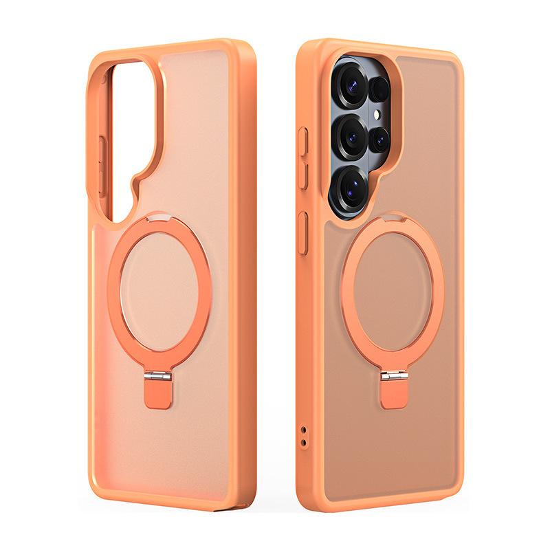 Magnetic stand phone case suitable for Samsung S26Ultra, anti-drop protective cover with matte skin feel, S25Fe soft case