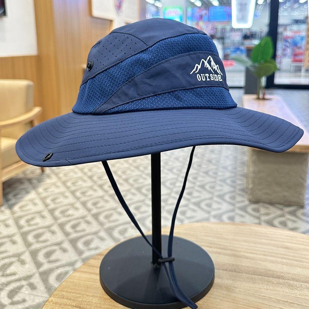 Quick-dry Folding Bucket Hat Nylon Sun Hat Casual Hiking Cap Travel