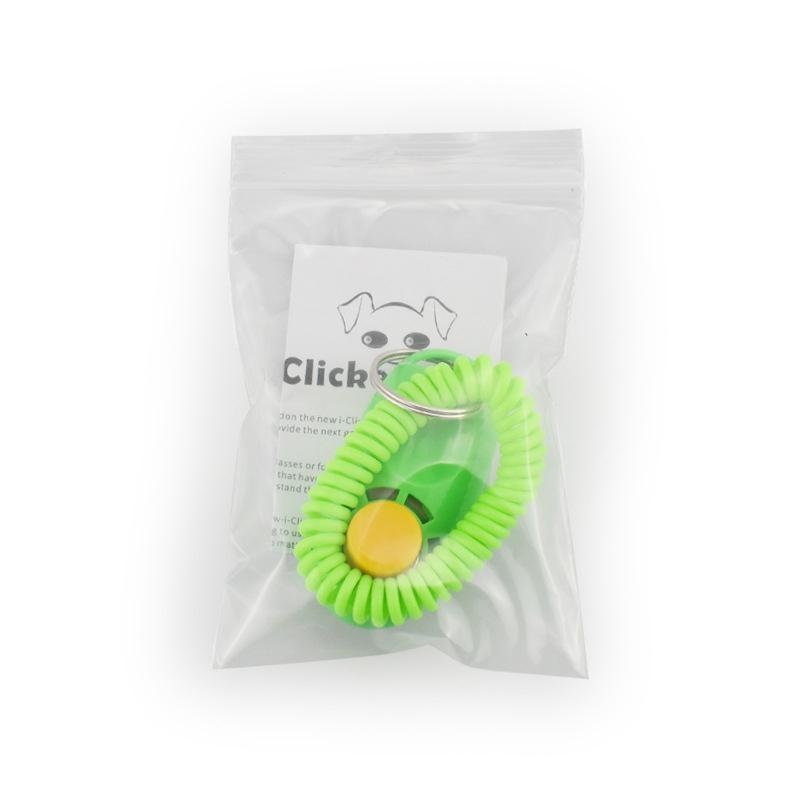 Pet Cat Dog Training Clicker High-Quality Dogs Click Trainer Aid Adjustable Elastic Rope Pet Rattles Dog Training Supplies