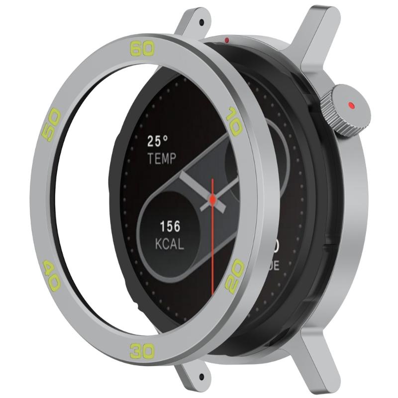 Bezel Rings Screen Protector for CMF Watch 2 Smartwatch Frame Cover with Tempered Film Replacement Protector Bumper
