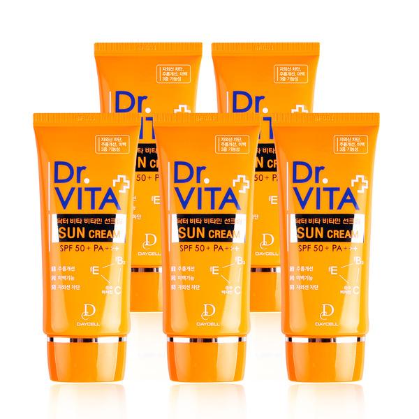 Нелипкий солнцезащитный крем Daycell Dr.VITA с витаминами 50 г x 5
