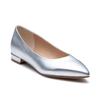 Pointed Toe Flat Shoes F37R Silver cm [Regal] Women's 24.0