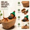 Funny Bathtub Man Incense Stick Holder Handcrafted Clay Incense Burner Creative Home Desktop Decor Aromatherapy Ornament