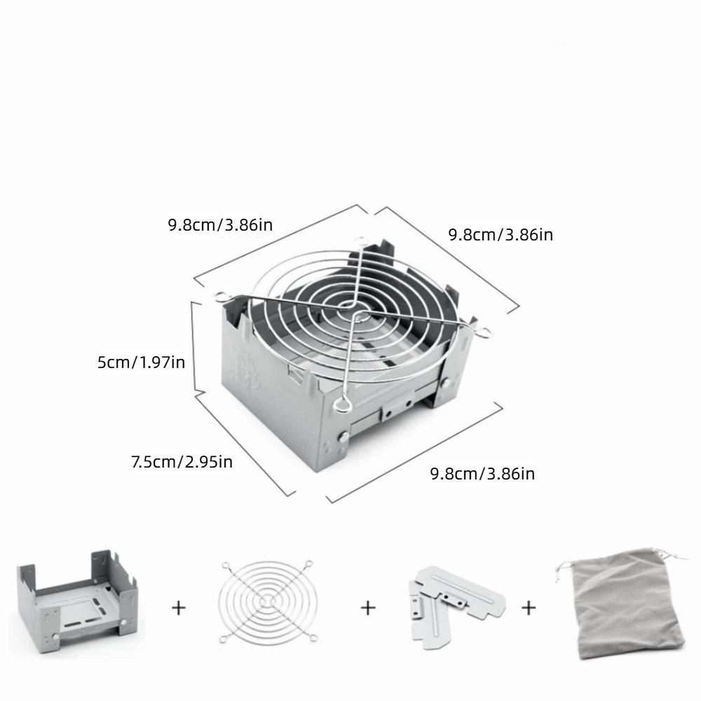 Ultralight Outdoor Tablet Pocket Stove Compact Mini Folding Stove  Camping Stove