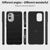 MOFI JK TPU Series-1 Anti-scratch Phone Case for Nokia X30 5G,Carbon Fiber Brushed Soft TPU Back Cover