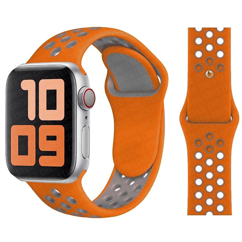 Ремешок для Apple Watch Band 7 SE 41 мм 45 мм 44 мм 40 мм 38 мм 42 мм спортивный силиконовый мягкий браслет аксессуары для Iwatch Series 6 SE 5 4 3 2 женщины мужчины