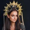 Halloween Costume Headband Party Dance Party Decoration Hair Accessories Gold Gorgeous Jewelry Crown Accessories