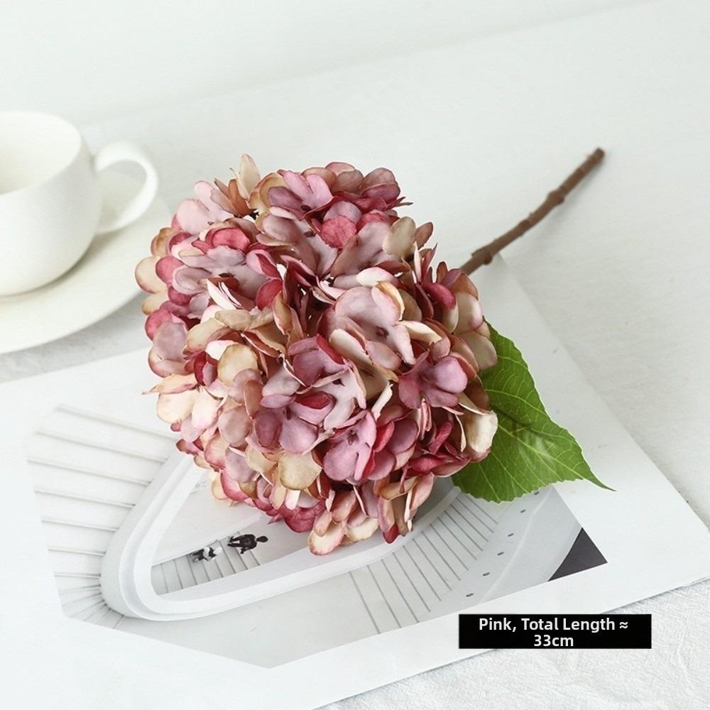 1/2/5Pcss Lifelike Artificial Hydrangea 33cm Fake Flowers New Simulated Flower for Garden Wedding