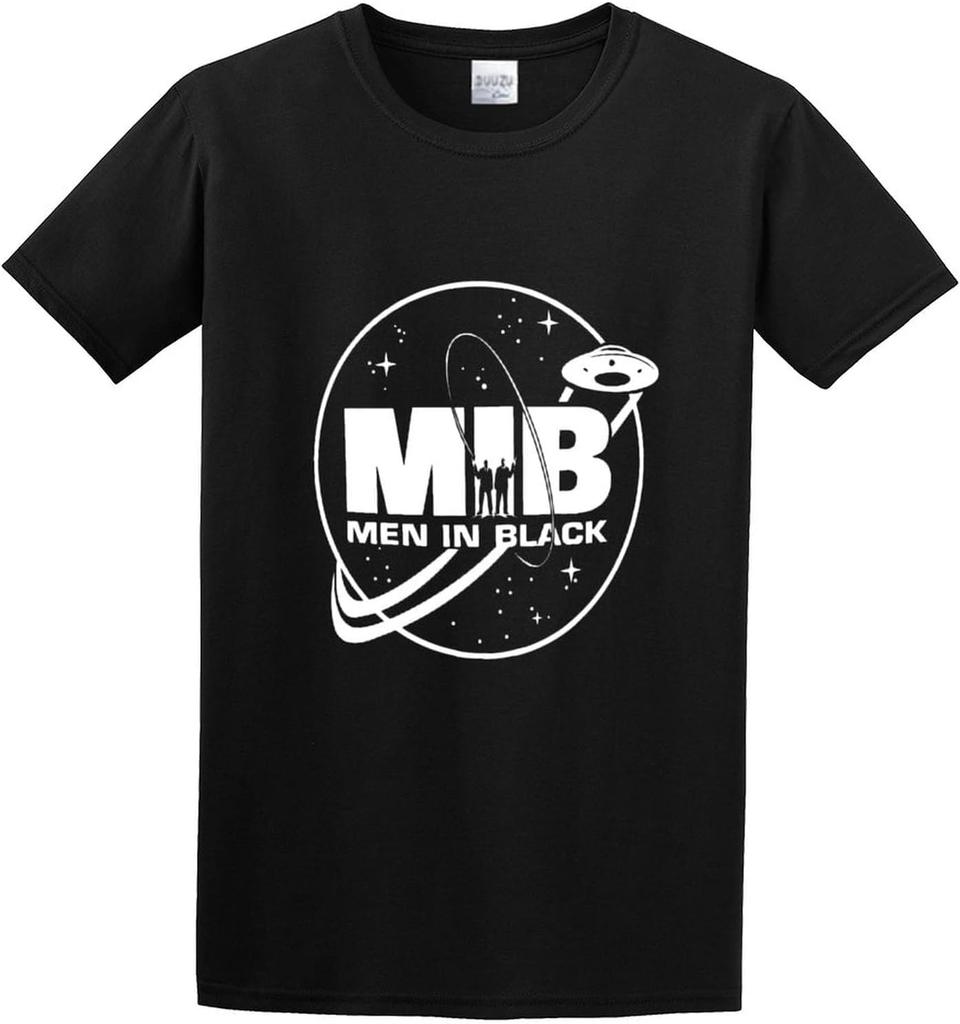 MIB Round Logo Vintage Men's Fashion T-Shirt Casual Tees Clothing Black 3XL